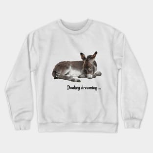 Cute Donkey Dreaming Crewneck Sweatshirt